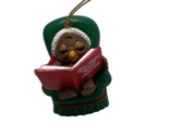 Gibson Greetings Christmas Collectibles Reading Owl Ornament 1995 - $7.78