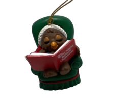Gibson Greetings Christmas Collectibles Reading Owl Ornament 1995 - $7.78