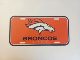 NFL Denver Broncos Sports Auto License Plate Wincraft Made in the USA Football - £7.58 GBP