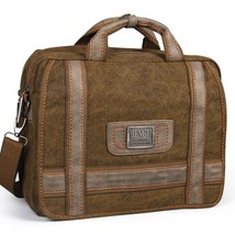 Retro Canvas Men Bags Multifunction Messenger Shoulder Briefcase - £79.51 GBP