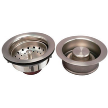 PLUMB PAK ACE5475BN STRAINER-FLANGE SET - BRUSHED NICKLE - $61.59