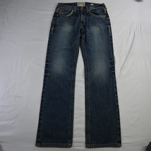 Ariat 32 x 36 M5 Slim Straight Bold Stitch Medium Stretch Denim Mens Jeans - $34.99