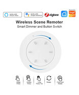 Tuya ZigBee Smart Knob Switch Dimmer Wireless Scene Linkage Push Button ... - $29.70 CAD