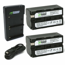 Wasabi Power Battery (2-Pack) and Dual Charger for Sony NP-F730, NP-F750, NP-F76 - £67.93 GBP