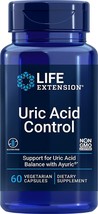 URIC ACID CONTROL 2 BOTTLES 120 Capsules  LIFE EXTENSION - £28.32 GBP