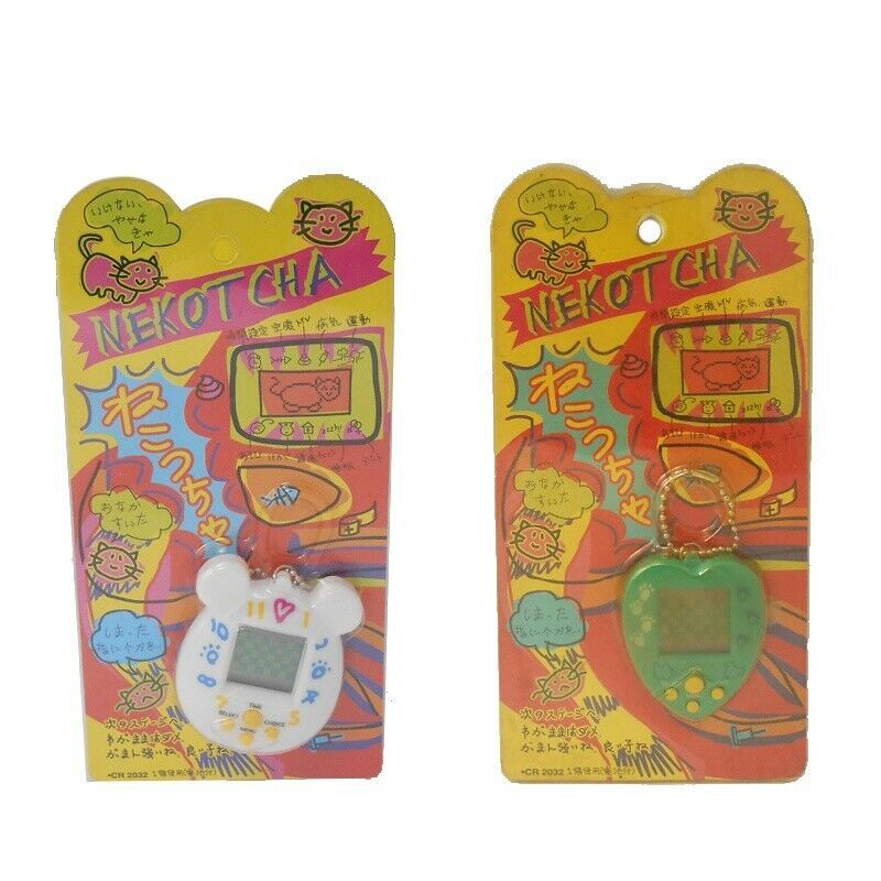 Tamagotchi Vintage 1997 Nekotcha Cat Virtual Pet Giga Raku Japan Version... - $34.65