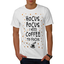 Wellcoda Hocus Magic Coffee Mens T-shirt, Funny Graphic Design Printed Tee - £14.87 GBP+