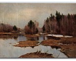 Early Winter on the Pond Painting By Granberg UNP DB Postcard U24 - £3.12 GBP