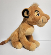 Vintage Disney Store The Lion King Young Simba CUB 14&quot; Plush Stuffed Animal Toy - £11.67 GBP