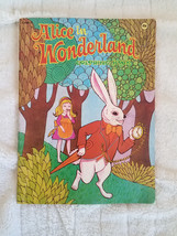 ALICE IN WONDERLAND Coloring Book 1975 Oyster Caterpillar CHESHIRE CAT A... - $22.20