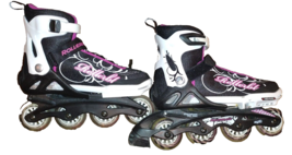 Rollerblades Spitfire XT-G Girls Adjustable Sizes 5-8 Black Pink 72mm Wh... - $49.99