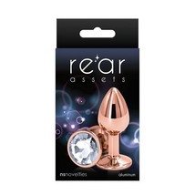 Rear Assets Rose Gold Anal Plug Small Clear - £18.94 GBP