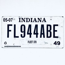 2007 United States Indiana Marion County Fleet License Plate FL944ABE - $244.43 MXN