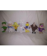 Breakfast Pals Complete Set of 7 Plush Cereal Characters - £158.26 GBP