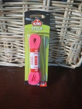 KIWI, Style, Flat, Neon Pink, Shoe Laces, One Pair, 45&quot; LONG, For 5-6 Ey... - $5.82