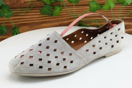 Clarks Artisan Women Sz 7.5 M Beige Flat Leather Shoes - £13.48 GBP