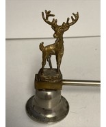 Vintage Brass Candle Snuffer with Stag Deer Atop Vintage One-of-a-Kind - £23.32 GBP