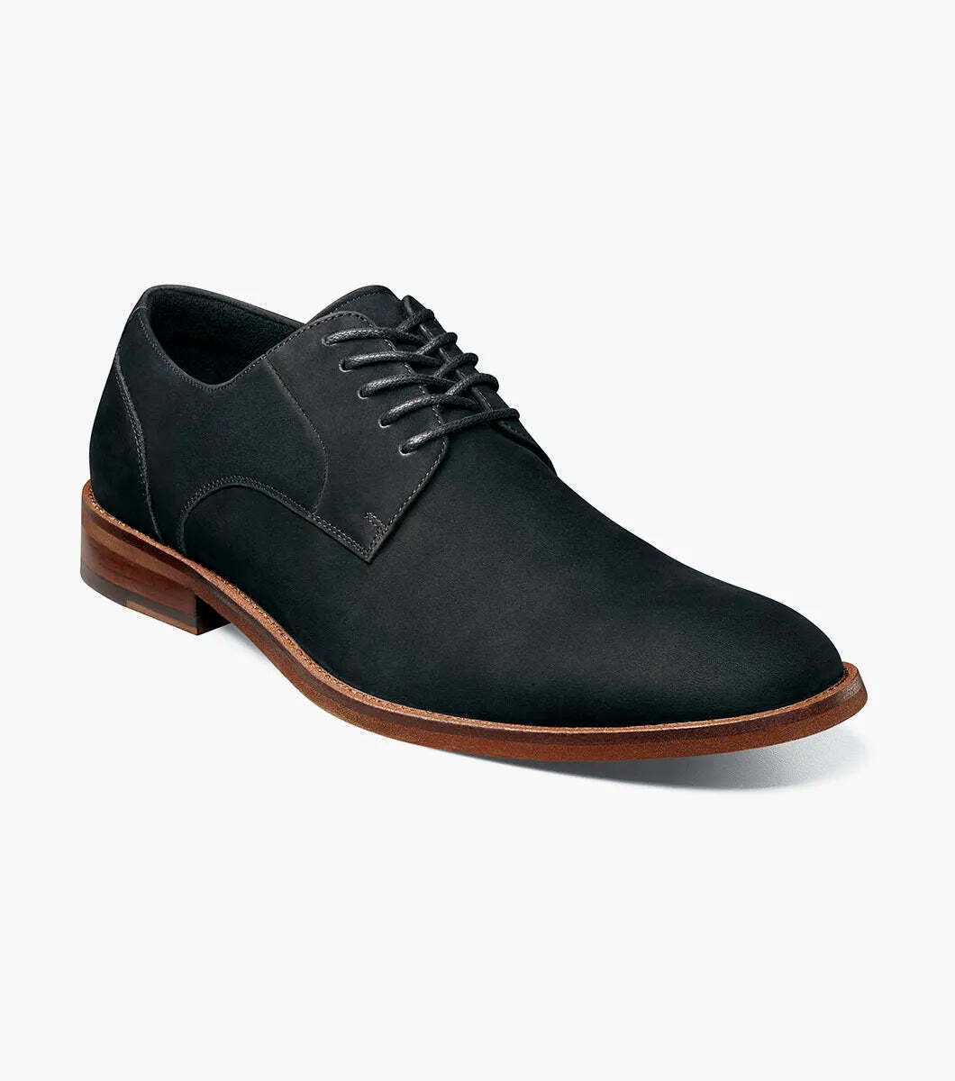 Stacy Adams Preston Plain Toe Lace Up Men's Shoes Black 25650-001