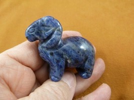 (Y-RAM-718) Little Blue Gray Sodalite Ram Sheep Gemstone Figurine Bighorn Rams - £18.66 GBP