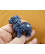 (Y-RAM-718) little Blue gray sodalite RAM SHEEP gemstone FIGURINE BIGHOR... - $32.05 CAD