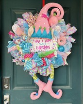 Candyland Wreath, Elf Wreath, Christmas Wreath, whimsical wreath - $207.89