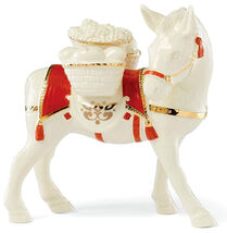 Lenox First Blessing Nativity Christmas Donkey w/Red Saddle Figurine #89... - $82.07