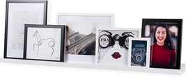 Denver Floating Wall Shelf Picture Frame Display Narrow Wood Picture Ledge - £41.09 GBP