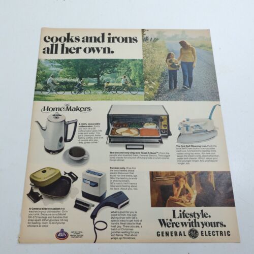 1972 General Electric The Home Makers Camaro LT Chevrolet Print Ad 10.5" x 13.5" - $7.20