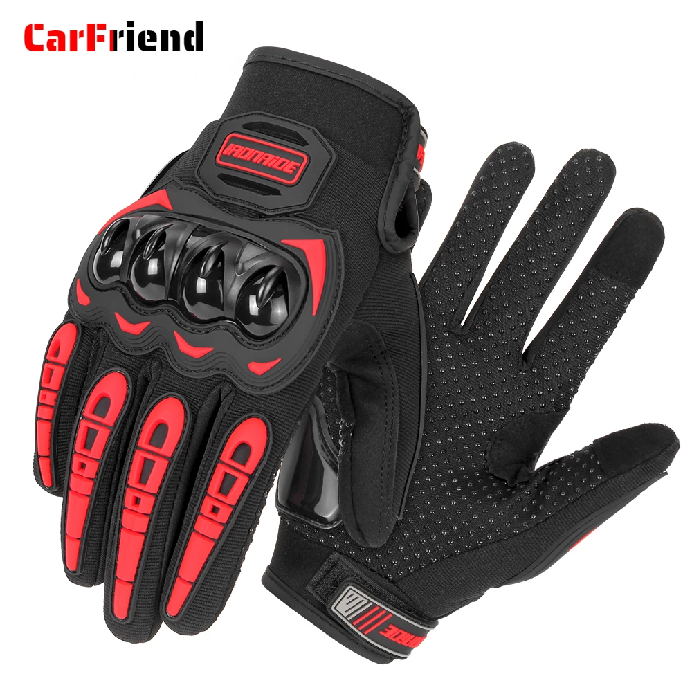 Summer Motorcycle Gloves Waterproof Touch Screen Full Finger Gloves Protective - £20.46 GBP