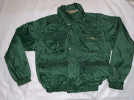 Mens Sz L Hodgman Lakestream Sportsman Jacket Green With Hood - $49.49
