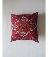 New Throw Pillow Case Old Persian Carpet Velvet Square Shape 18” x 18” S... - £11.99 GBP