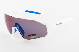 Bolle SHIFTER 12508 Shiny White / Brown Blue Mirrored Sunglasses - $151.05