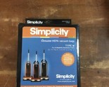 Simplicity Synchrony Type W Hepa Bags 6 Pack U-155 - £15.65 GBP