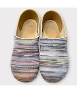 DANSKO Jute Pro Weave Artisan Slip On Clogs Tweed Multicolor Stripe 40/U... - $49.00