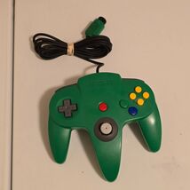 Authentic Nintendo 64 GREEN Controller OEM N64 Remote NUS-005 - New Stick - $41.10 CAD