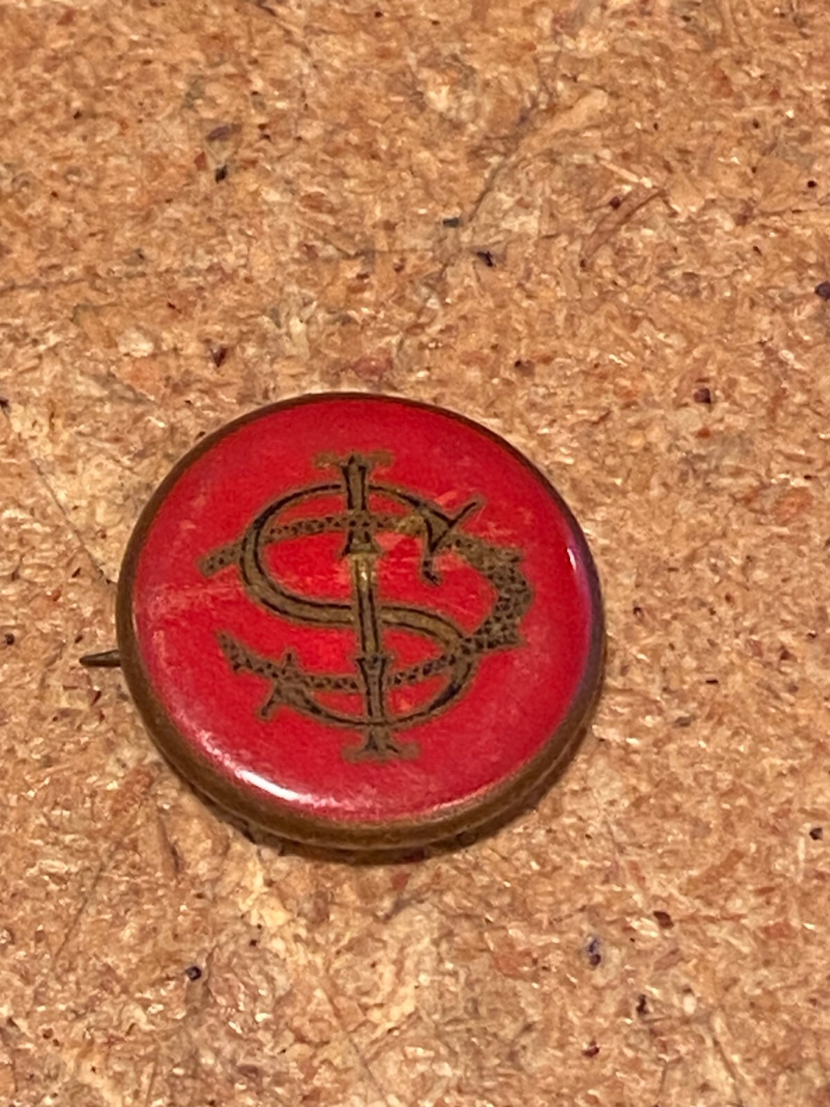 Vintage Small 1/2&quot; International Correspondence Red Pin *Pre-Owned/Nice*... - $15.99