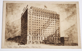 1930&#39;s Hotel Pere Marquette, Peoria Il. Post Card Divided Back 500Rooms5... - £6.19 GBP