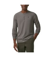 Bass Outdoor Men&#39;s Camden Waffle-Knit Long-Sleeve Henley B4HP - $14.10 CAD+