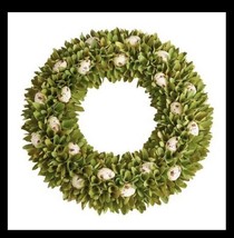 Nwt $69 Pier 1 Imports 18&quot; Green Wood Curl Easter Egg Spring Wreath - £39.14 GBP