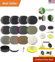 Professional 150 PCS Sanding Disc Set with Wool and Foam Pads for All Su... - $713.41 MXN