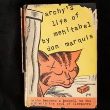 Archy's Life of Mehitabel, Don Marquis, First Edition - £73.38 GBP