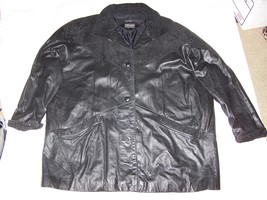 PELLE NEW YORK MILANO LADIES Genuine Leather Jacket Size 3XL - $45.00