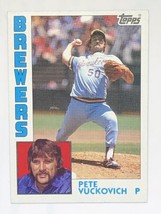 Pete Vuckovich 1984 Topps #505 Milwaukee Brewers MLB Baseball Card - £0.79 GBP