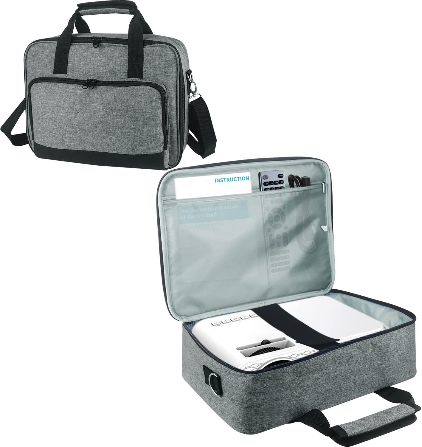 Boczif Projector Carrying Case, Projector Bag Compatible With Most Major - $39.99