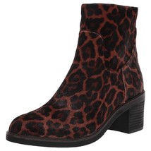 Gentle Souls Women Block Heel Ankle Booties Best 65MM Size US 8M Brown Leopard - £75.29 GBP