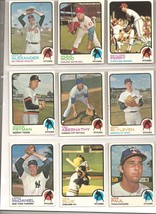 Vintage Lot of 9 Topps Baseball Cards American League Pitchers - 1973 - £21.23 GBP