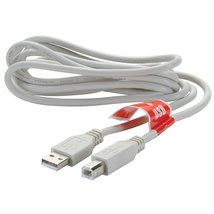 USB 2.0 A Male to B Male Cable White 6 ft. - $6.26