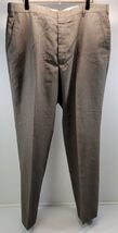 Crafted with Pride in USA Men's Brown Gray Flat Front Dress Pants - $11.87