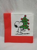 Set Of (30+) Vintage Snoopy Christmas Napkins Unsealed Unused  - £18.65 GBP