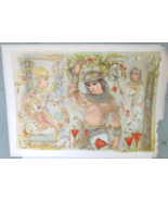 Large Antique Edna Hibel &quot;Aida&quot; Limited Edition Lithograph Pencil Signed... - $494.01